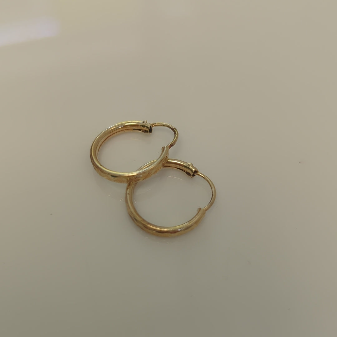 ARRACADAS PAR ORO 10 K 1.1 GRMS (SEMINUEVO)