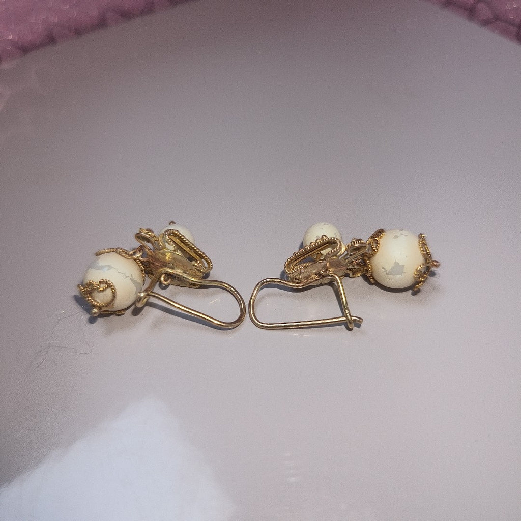 ARETES PAR ORO 8 K 8,10 GRMS (SEMINUEVO)
