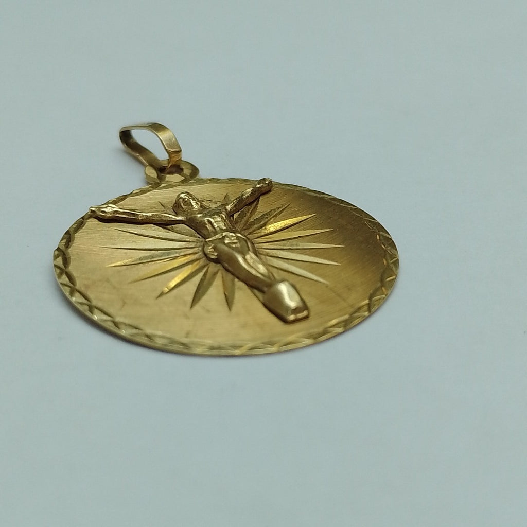 MEDALLA RELIGIOSA ORO 14 K 3.2 GRMS (SEMINUEVO)