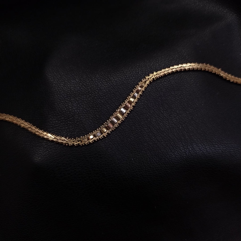 PULSERA ORO COMBINADO 10 K 7 GRMS (SEMINUEVO)