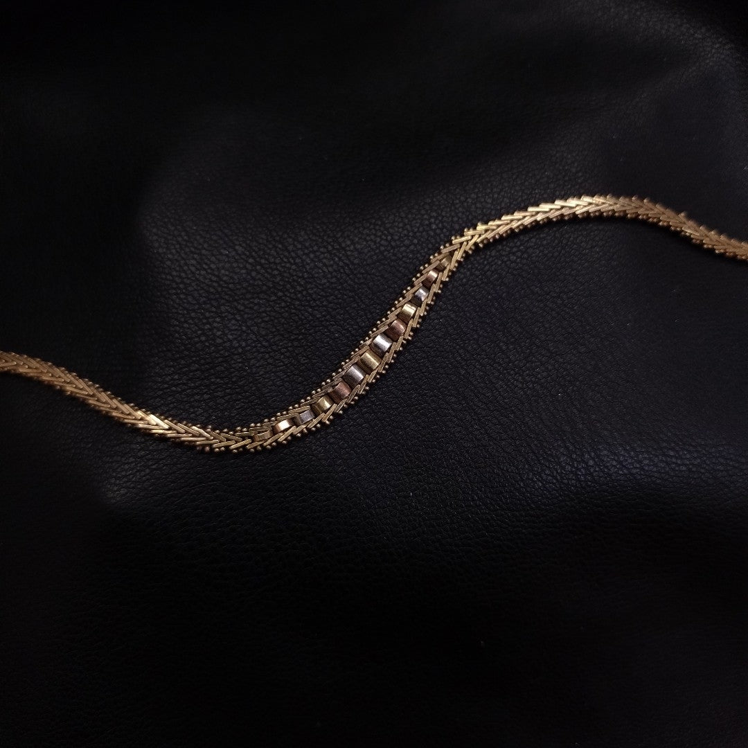 PULSERA ORO COMBINADO 10 K 7 GRMS (SEMINUEVO)