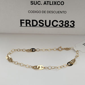 PULSERA ESPECIAL 14K 18 CM 1.5 GR (NUEVO)