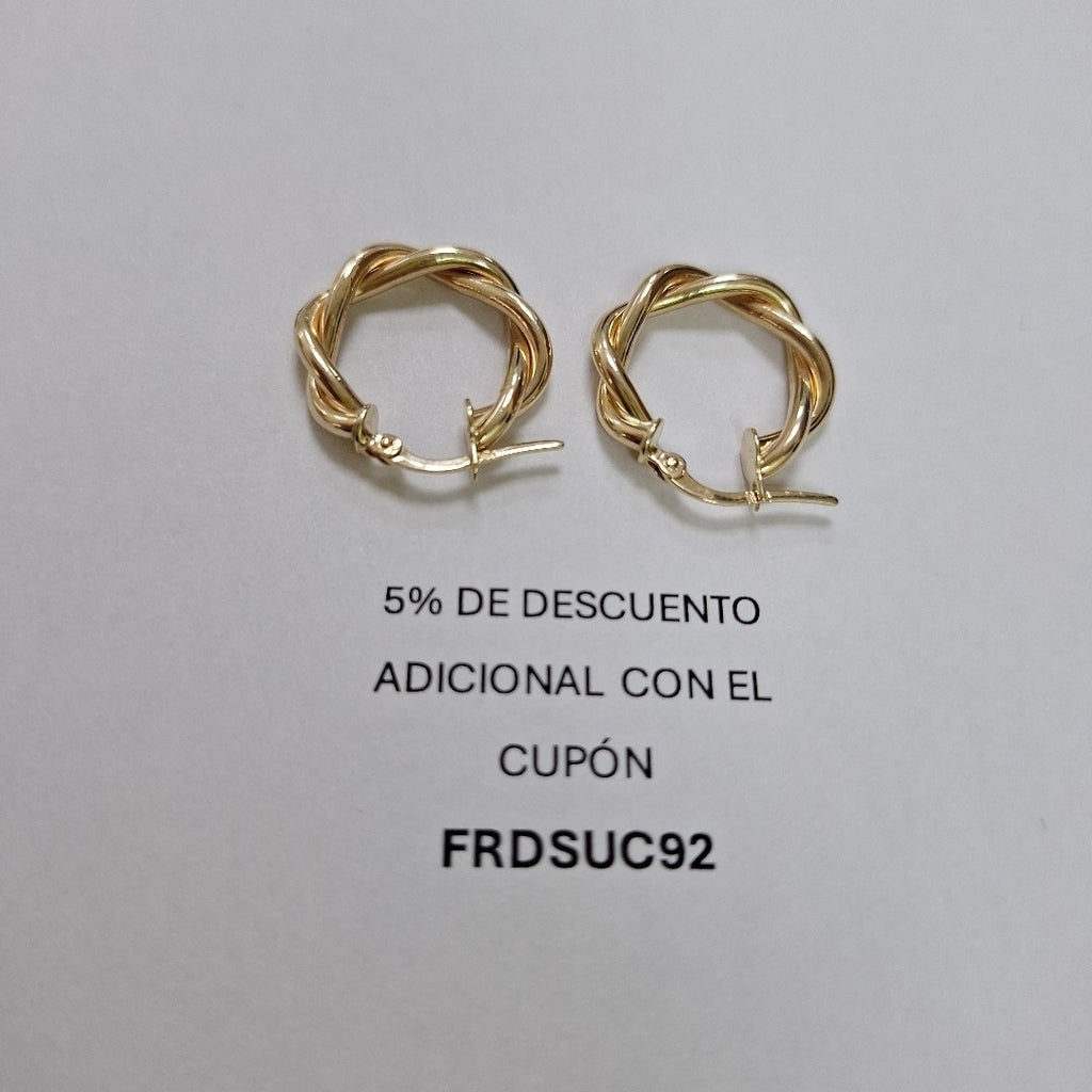 ARRACADAS ORO 14K 1.9 (NUEVO)