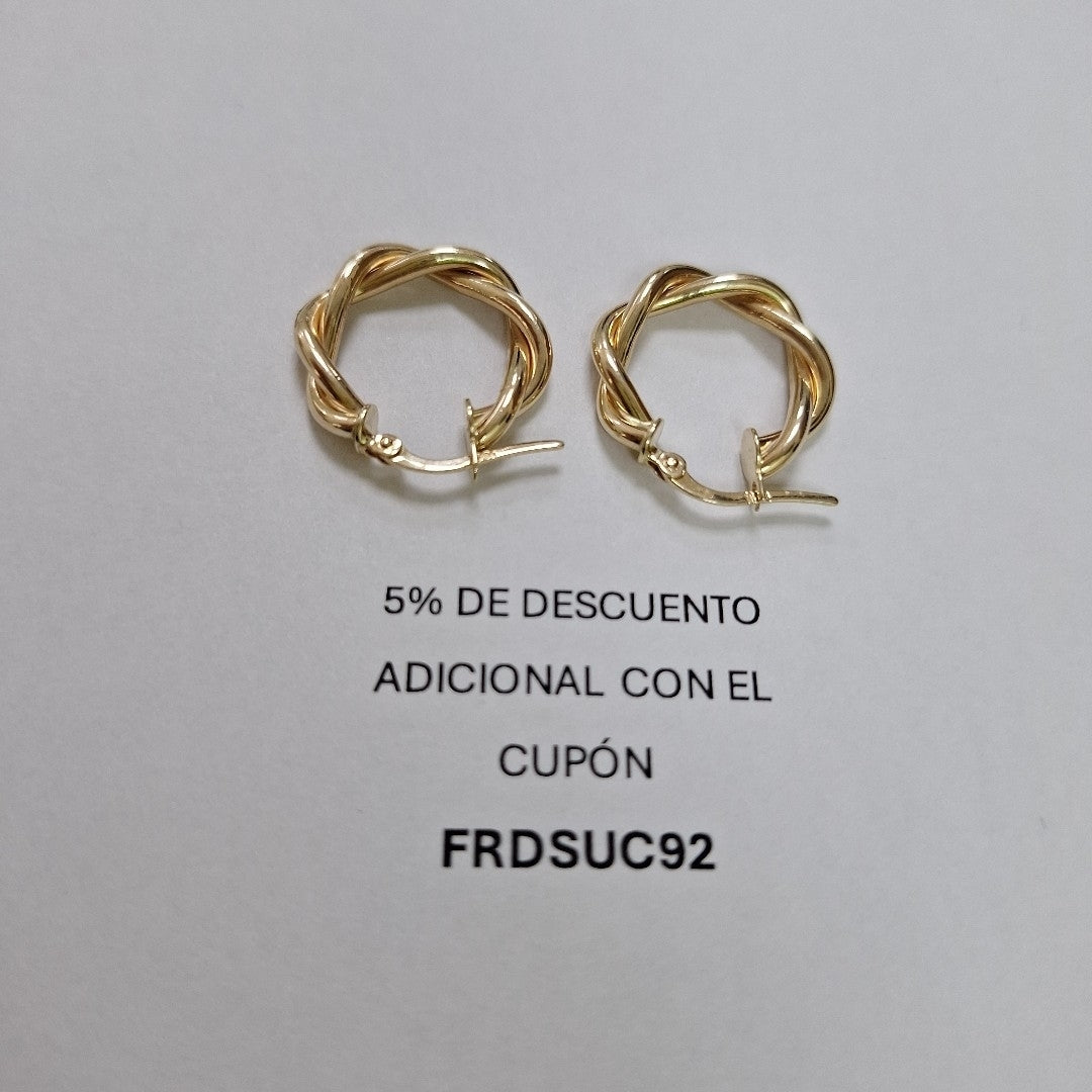 ARRACADAS ORO 14K 1.9 (NUEVO)