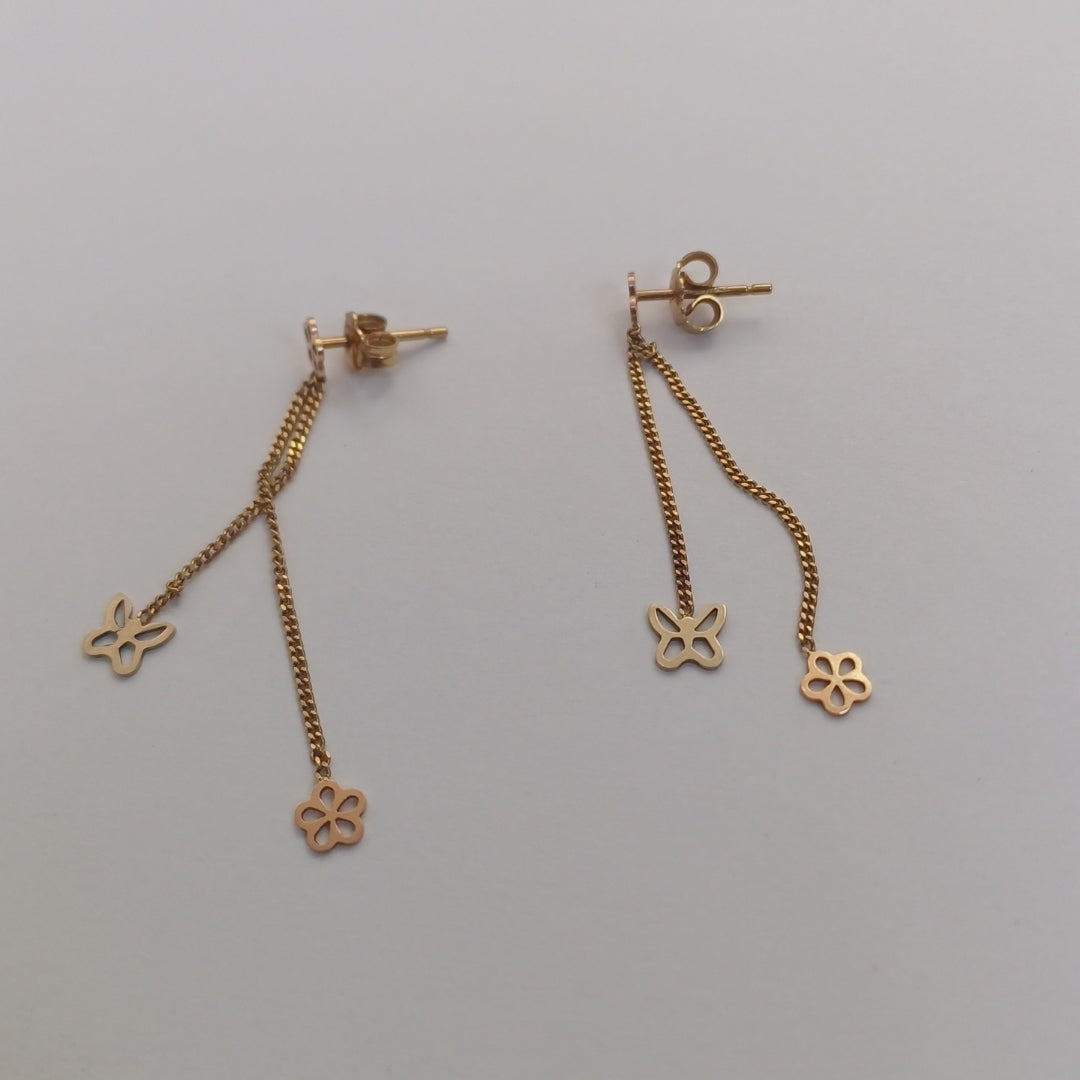 ARETES PAR ORO 14 K 1.5 GRMS (SEMINUEVO)