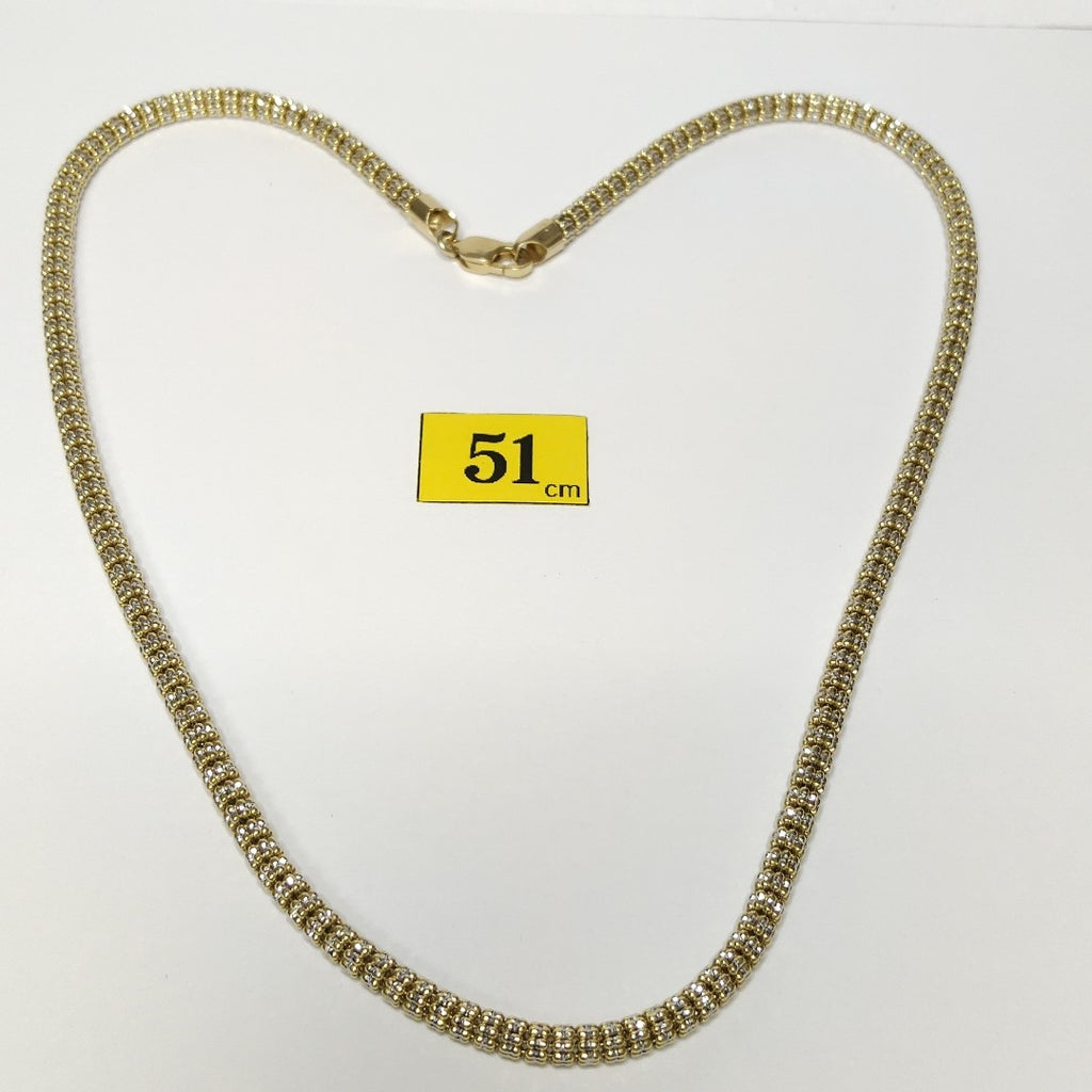 GARGANTILLA ORO COMBINADO 14 K 28.1 GRMS (SEMINUEVO)