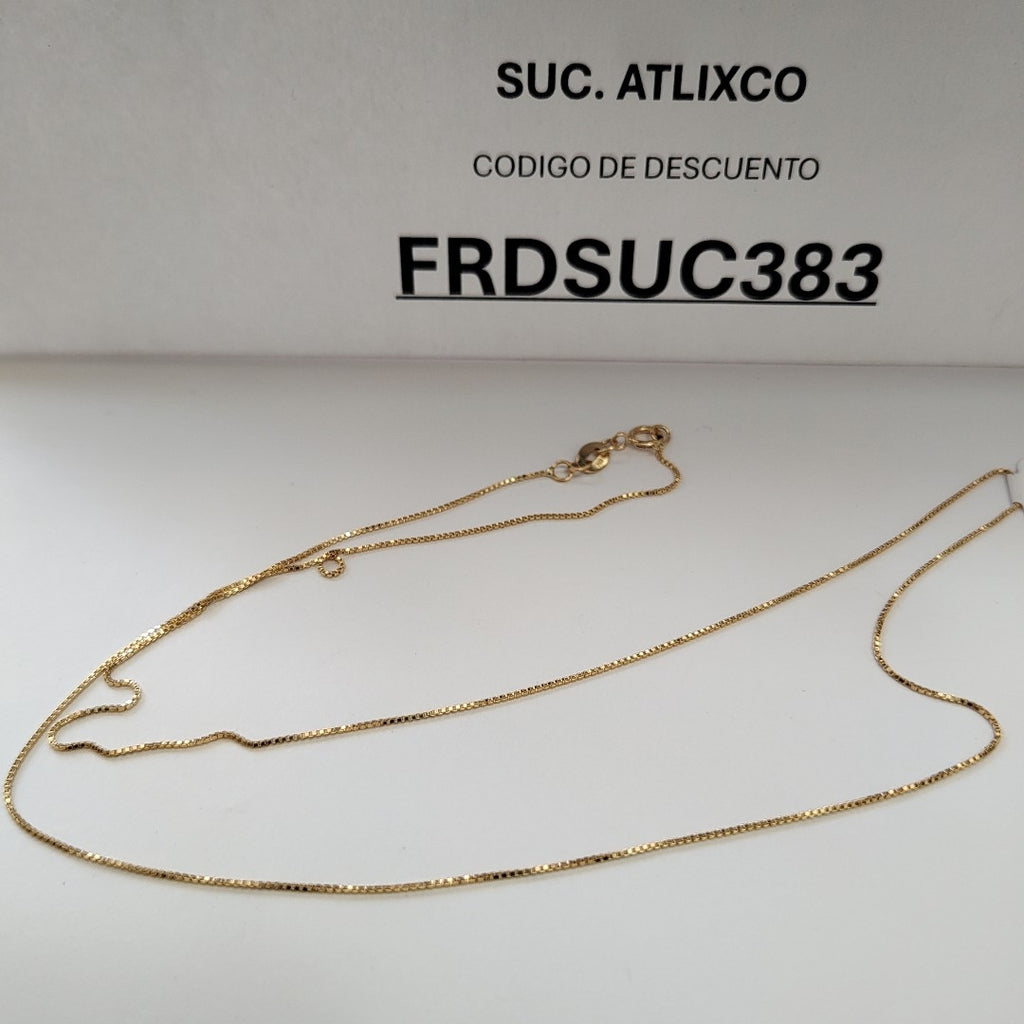 CADENA VENECIANO 14K 50 CM 1.6 GR (NUEVO)