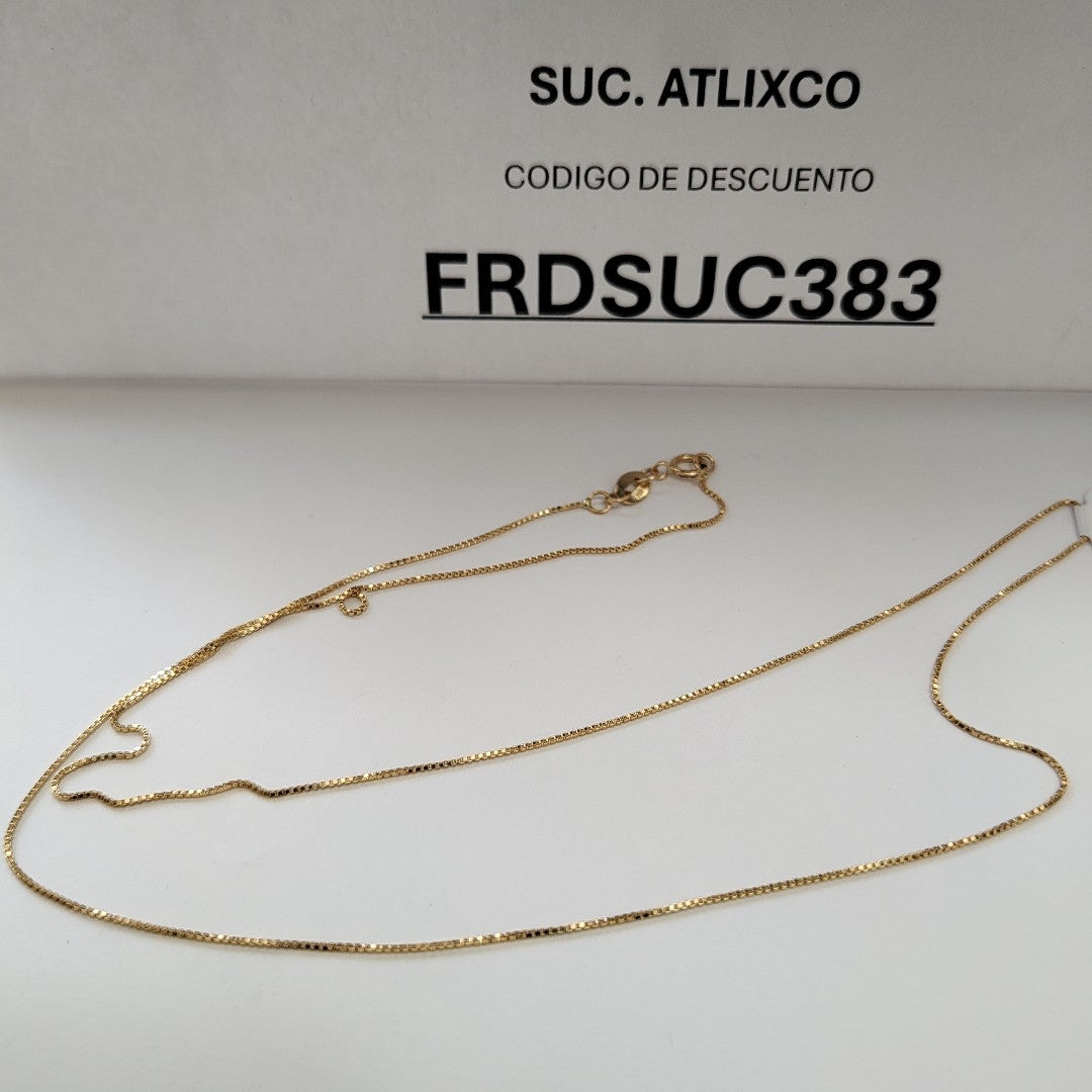 CADENA VENECIANO 14K 50 CM 1.6 GR (NUEVO)