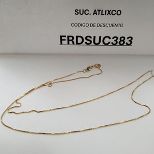 CADENA VENECIANO 14K 50 CM 1.6 GR (NUEVO)