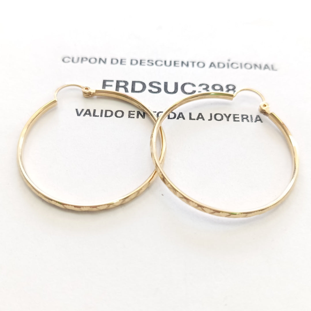 ARRACADAS PAR ORO 10 K 3.1 GRMS (SEMINUEVO)