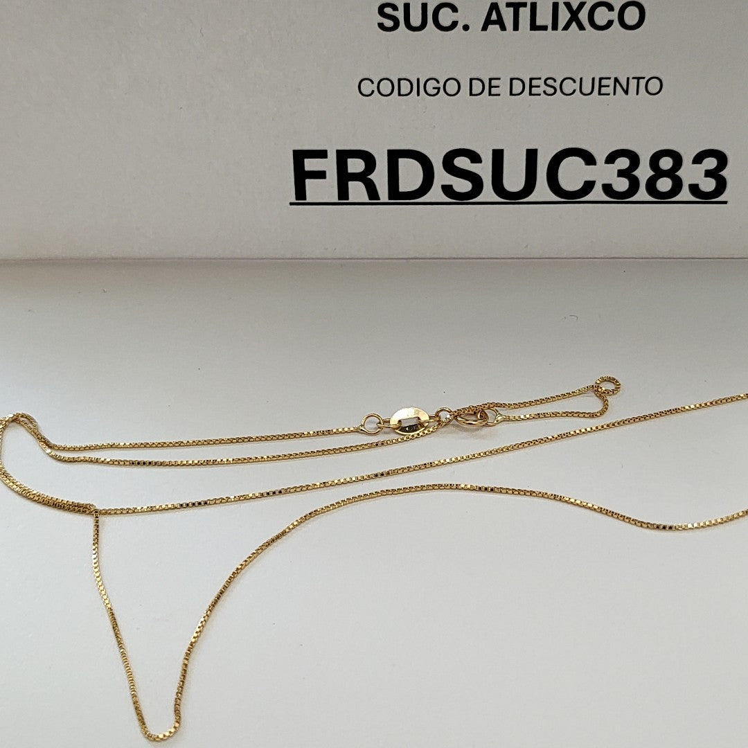 CADENA VENECIANO 14K 55 CM 1.7 GR (NUEVO)