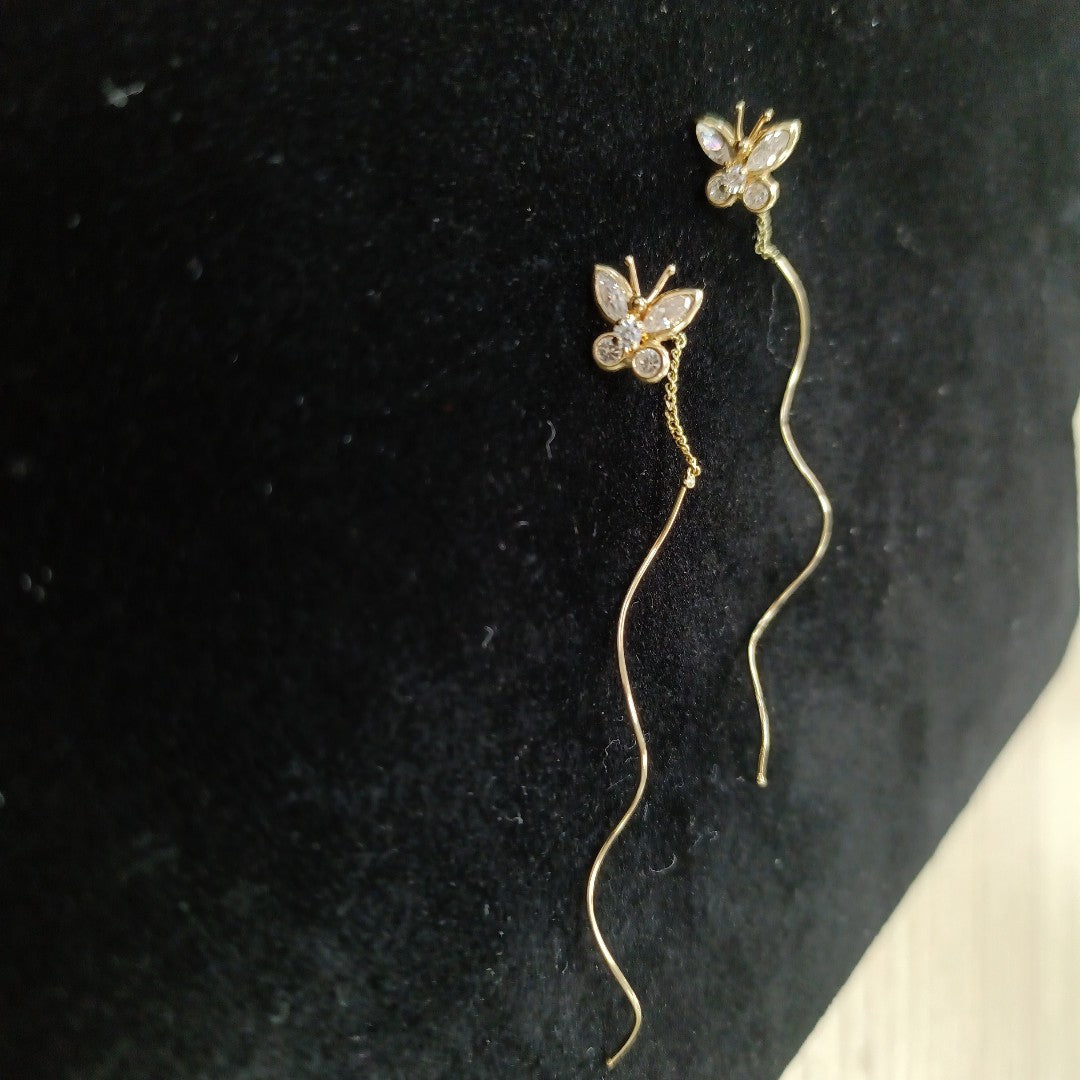 ARETES PAR ORO 14 K 1,20 GRMS (SEMINUEVO)