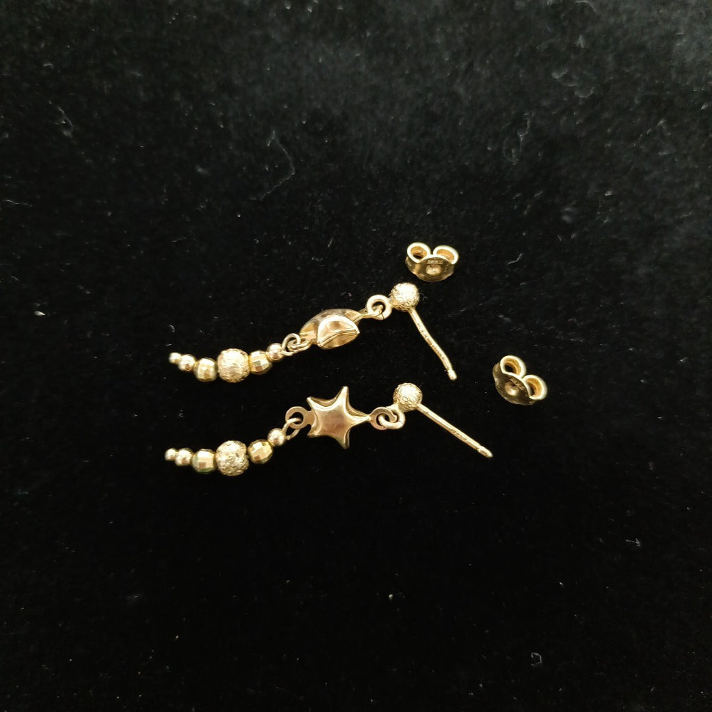 ARETES PAR ORO 14 K 2.4 GRMS (SEMINUEVO)