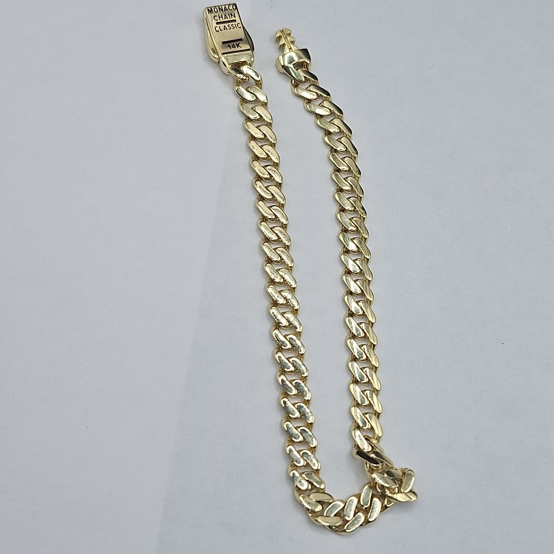 PULSERA MONACO ORO 14K 5.3 (NUEVO)