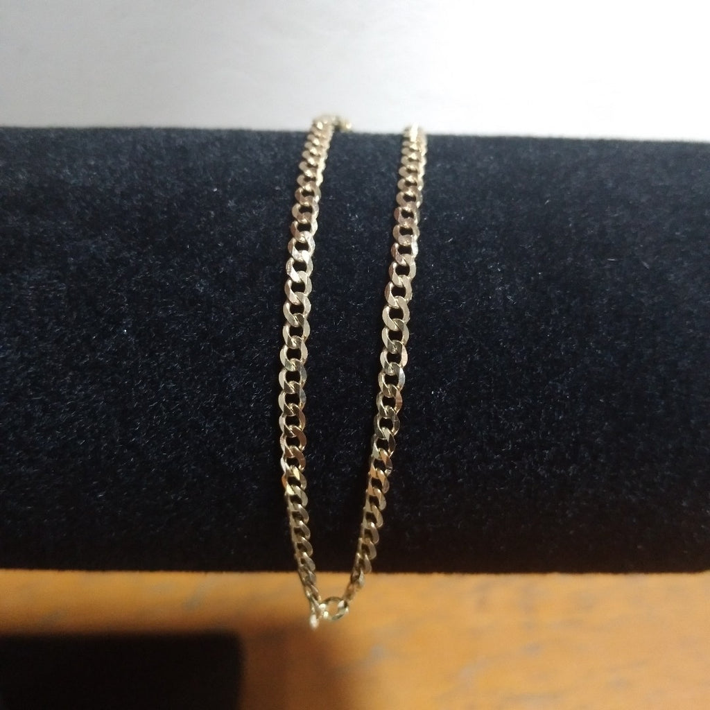 PULSERA TEJIDO BARBADA 14K 21 CM 2.3 GR (NUEVO)