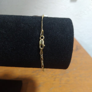 PULSERA 3X1 DIAMANTADA 14K 18 CM 1.5 GR (NUEVO)