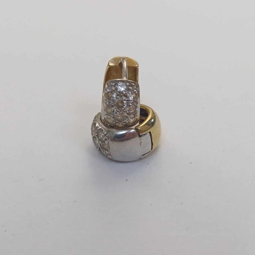ARRACADAS PAR ORO, RODIADO 14 K 3.8 GRMS (SEMINUEVO)