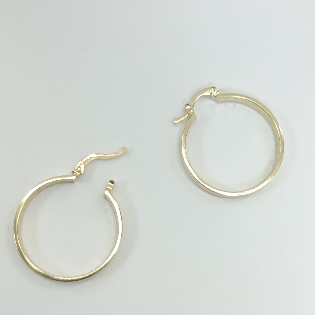 ARETES ARRACADAS TROQUELADA 14K 2.7 GR (NUEVO)