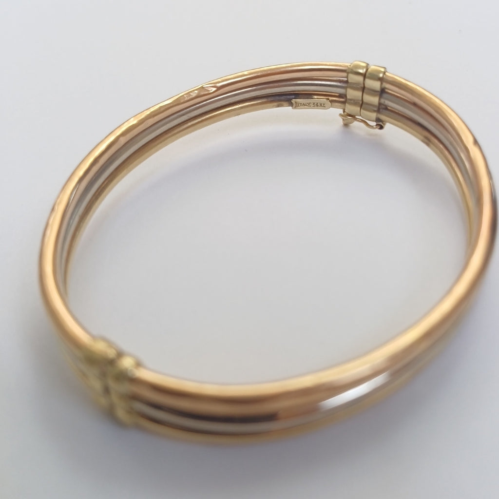 PULSERA RIGIDA ORO 14 K 8.9 GRMS (SEMINUEVO)