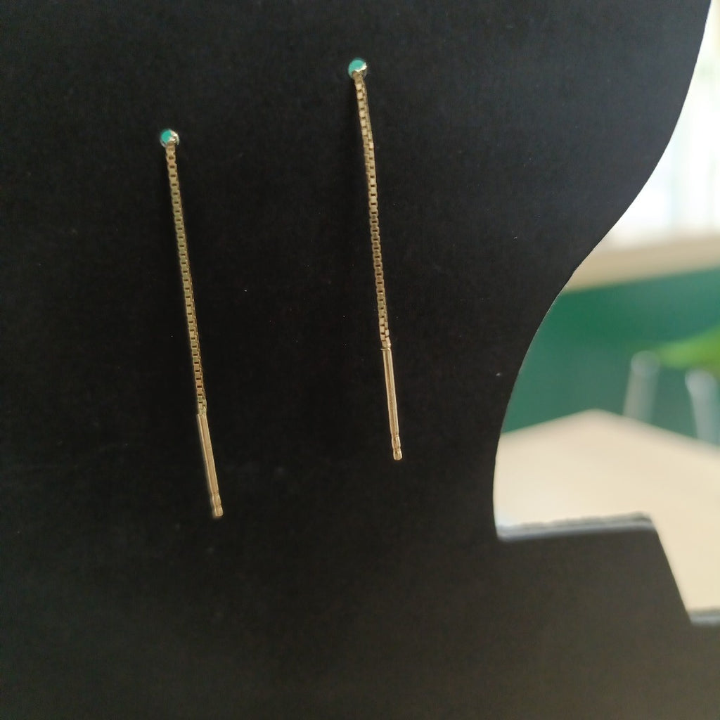 ARETES PAR ORO 14 K 1,80 GRMS (SEMINUEVO)