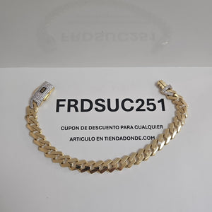 PULSERA CABALLERO MONACO ORO 10K 13 (NUEVO)