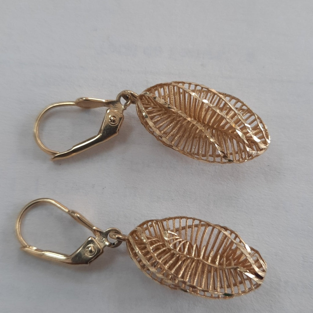 ARETES PAR ORO 14 K 3 GRMS (SEMINUEVO)