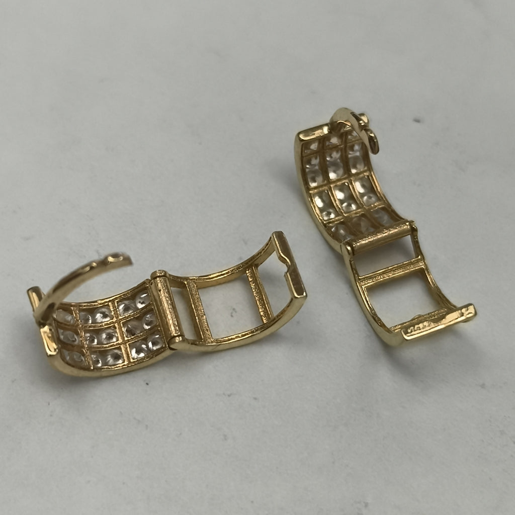 ARRACADAS PAR ORO 14 K 2.4 GRMS (SEMINUEVO)