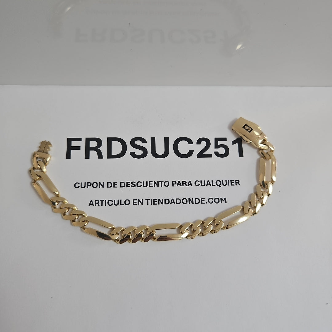 PULSERA MONACO ORO 14K 8.8 (NUEVO)