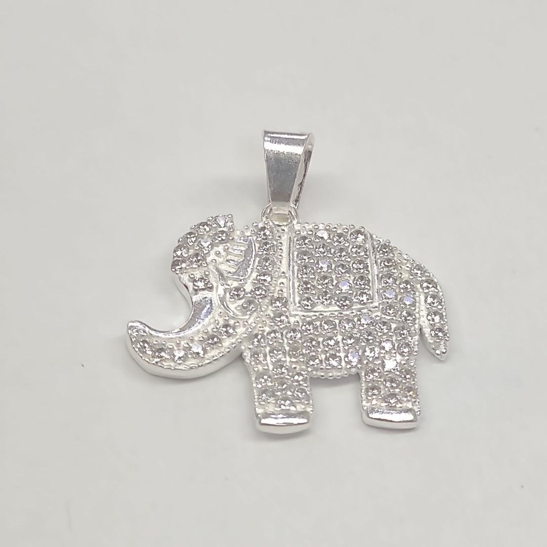 DIJE ELEFANTE C/CIRCONIAS PLATA .925 5.5 GR (NUEVO)