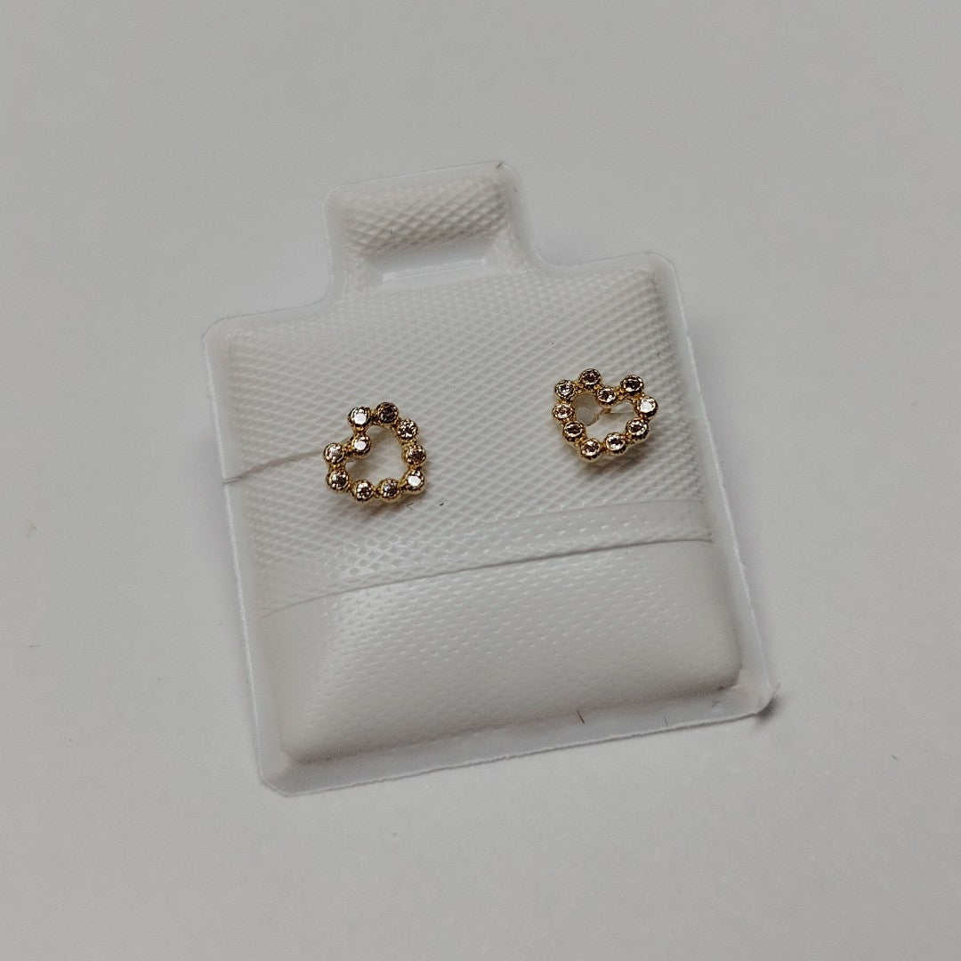 BROQUELES BROQUEL FIG CORAZON 14K 0.23 GR (NUEVO)