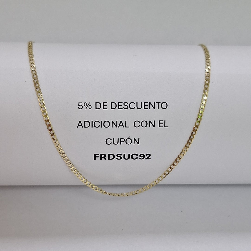 CADENAS BARBADA AMARILLA ORO 14K 1.8 (NUEVO)