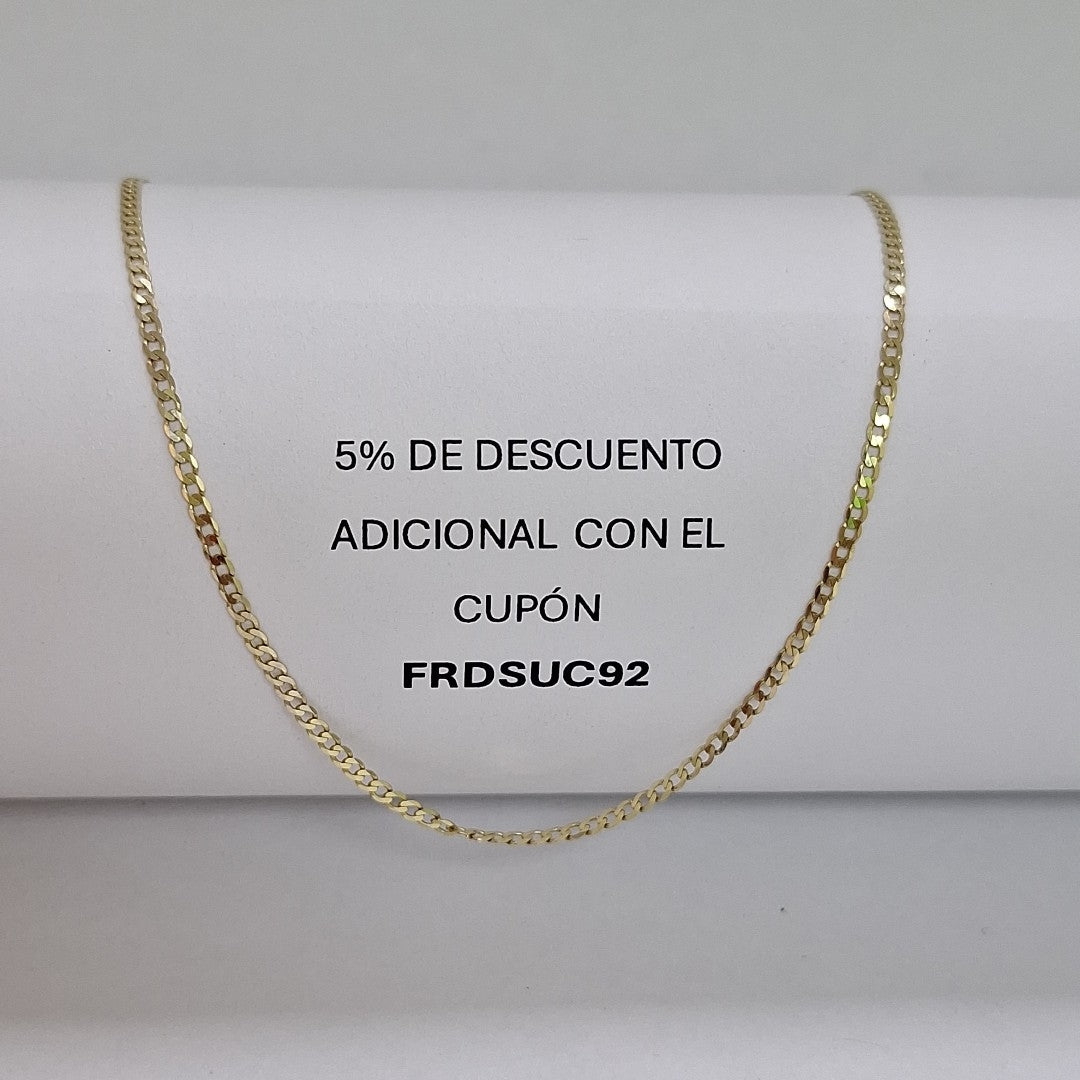 CADENAS BARBADA AMARILLA ORO 14K 1.8 (NUEVO)