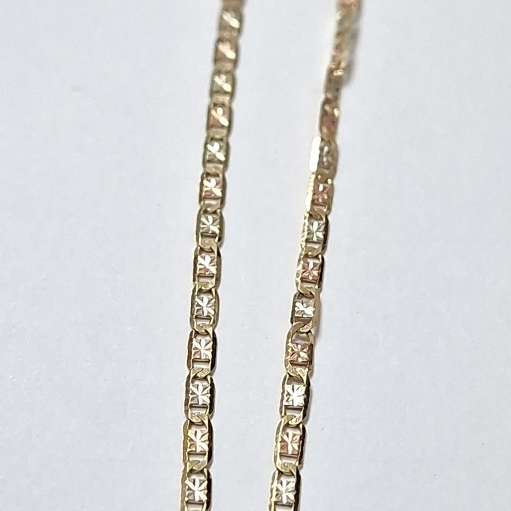 CADENA, CRUCIFIJO ORO, RODIADO 10 K 4.4 GRMS (SEMINUEVO)