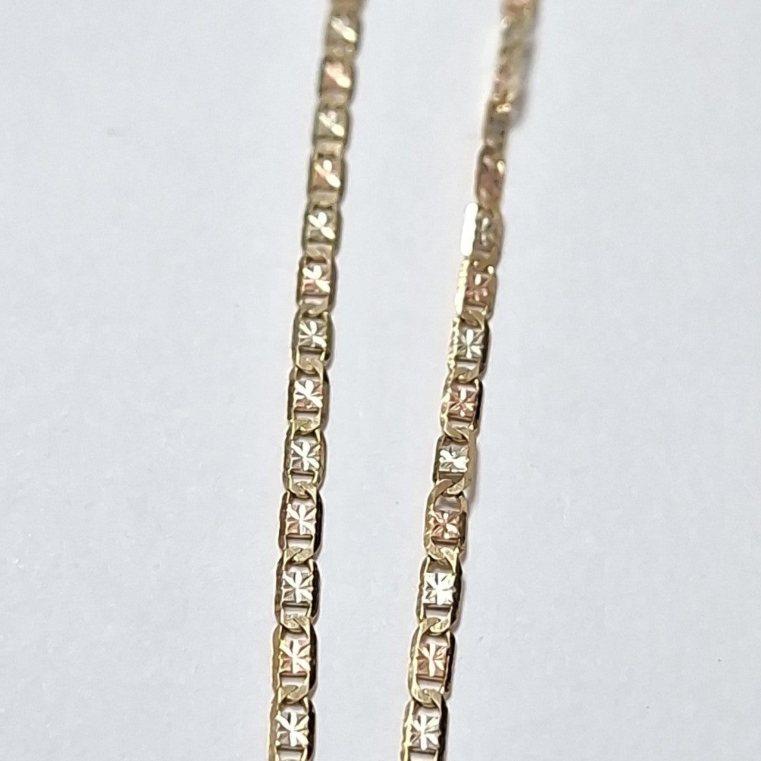 CADENA, CRUCIFIJO ORO, RODIADO 10 K 4.4 GRMS (SEMINUEVO)