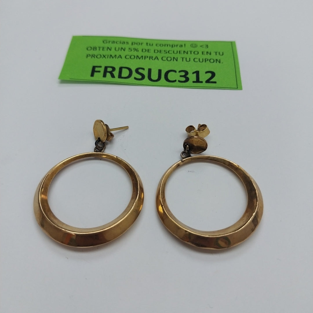 ARETES PAR ORO 18 K 6,40 GRMS (SEMINUEVO)