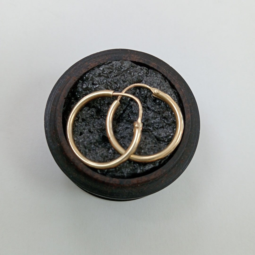 ARRACADAS PAR ORO 14 K 1,00 GRMS (SEMINUEVO)