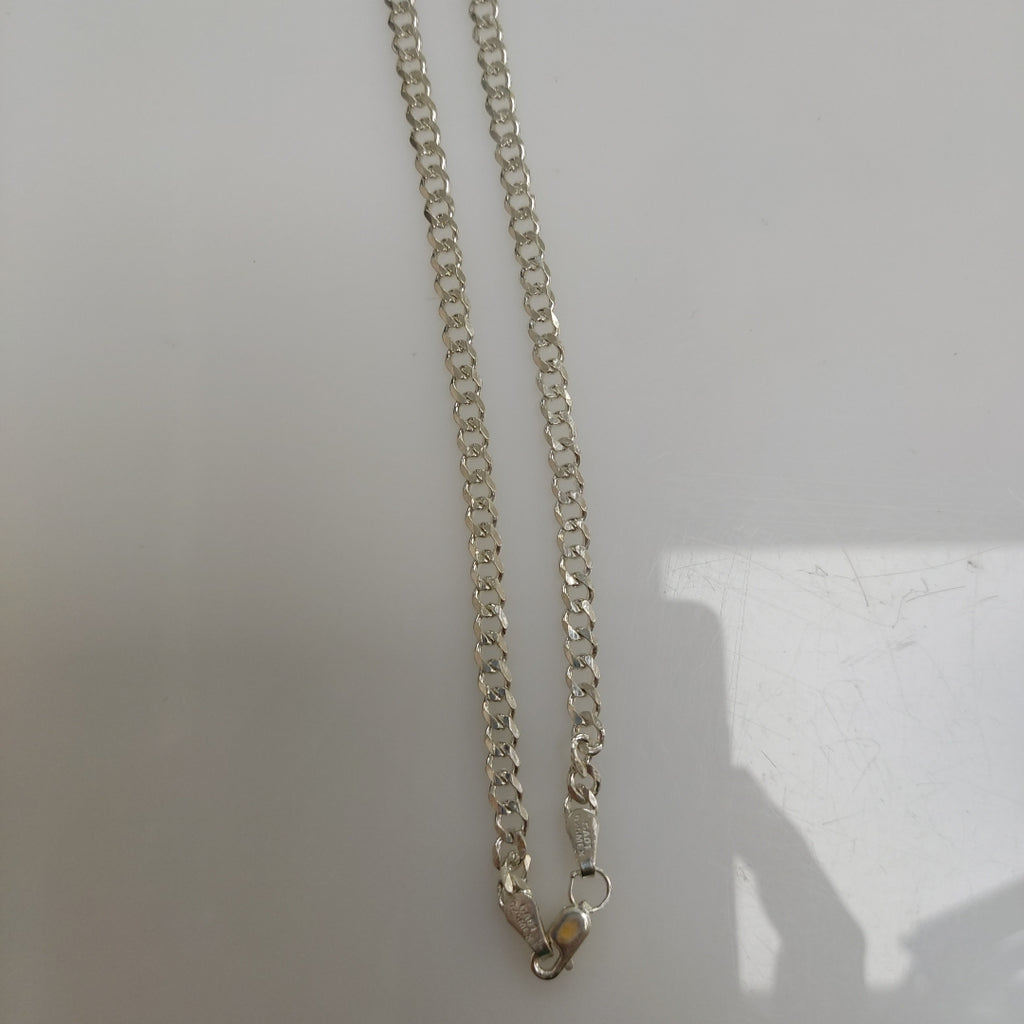 CADENA TEJIDO BARBADO PLATA .925 55 CM 12.8 GR (NUEVO)