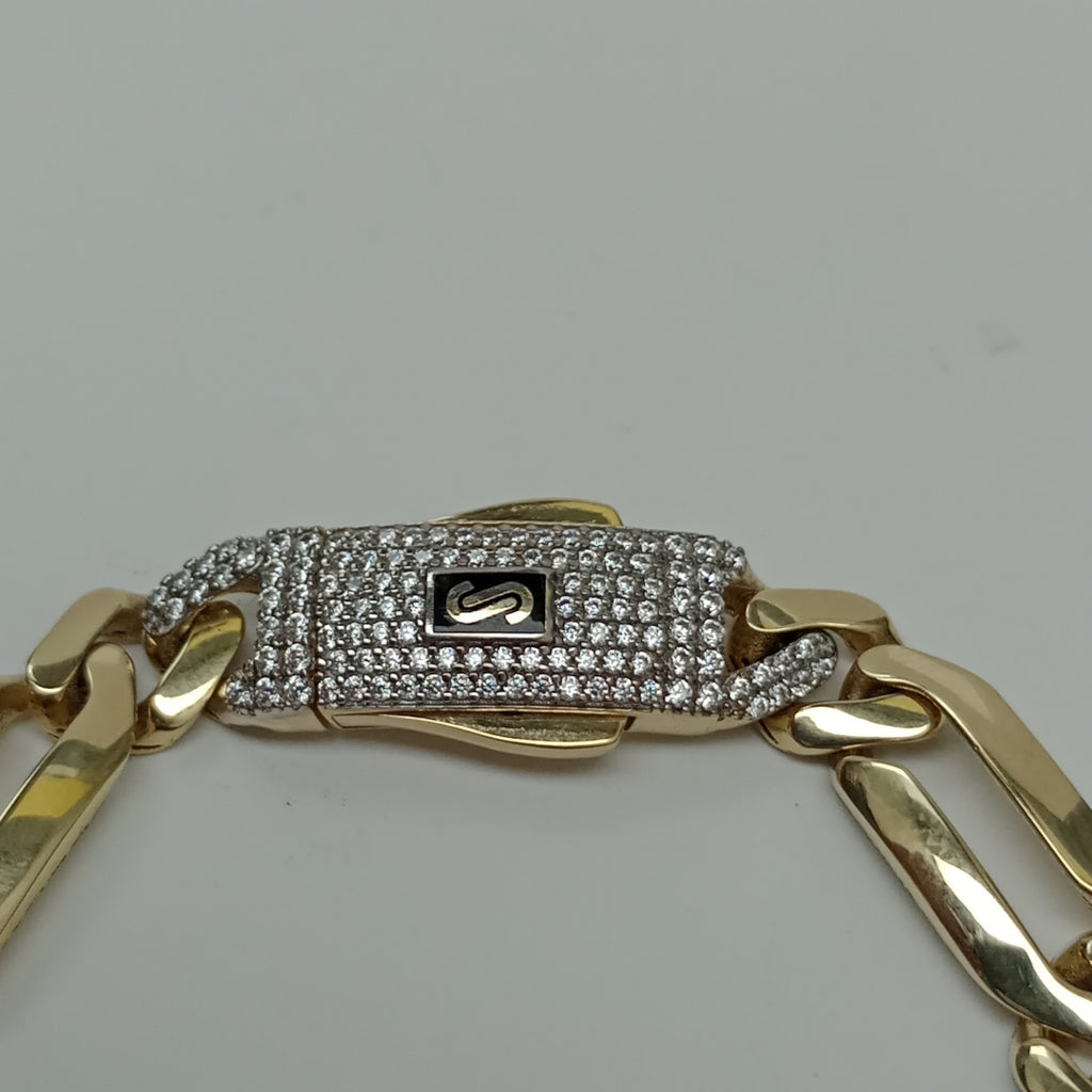PULSERA MONACO ORO 14K 9 (NUEVO)