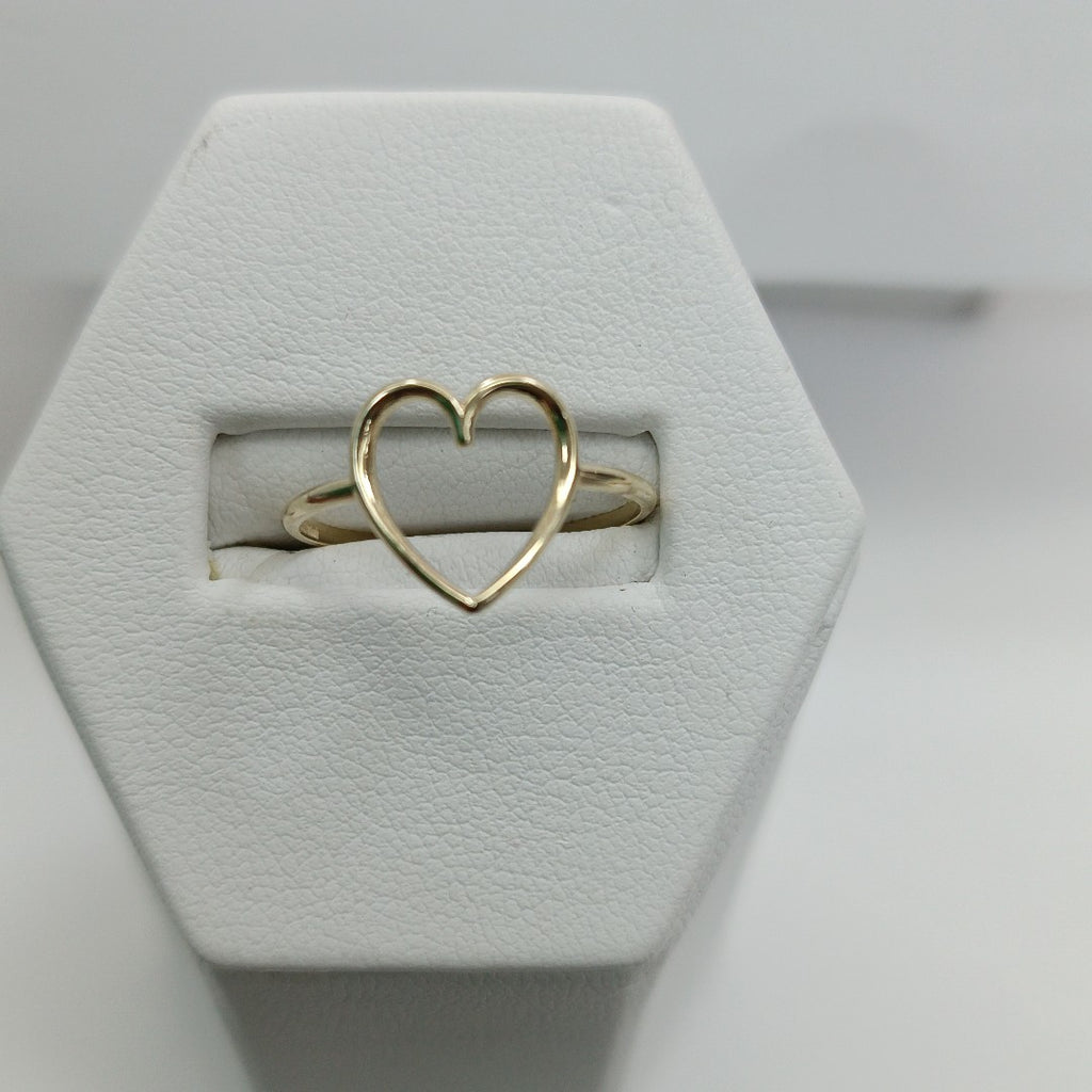 ANILLOS ANILLITO FIG CORAZON 10K TALLA 7 0.8 GR (NUEVO)