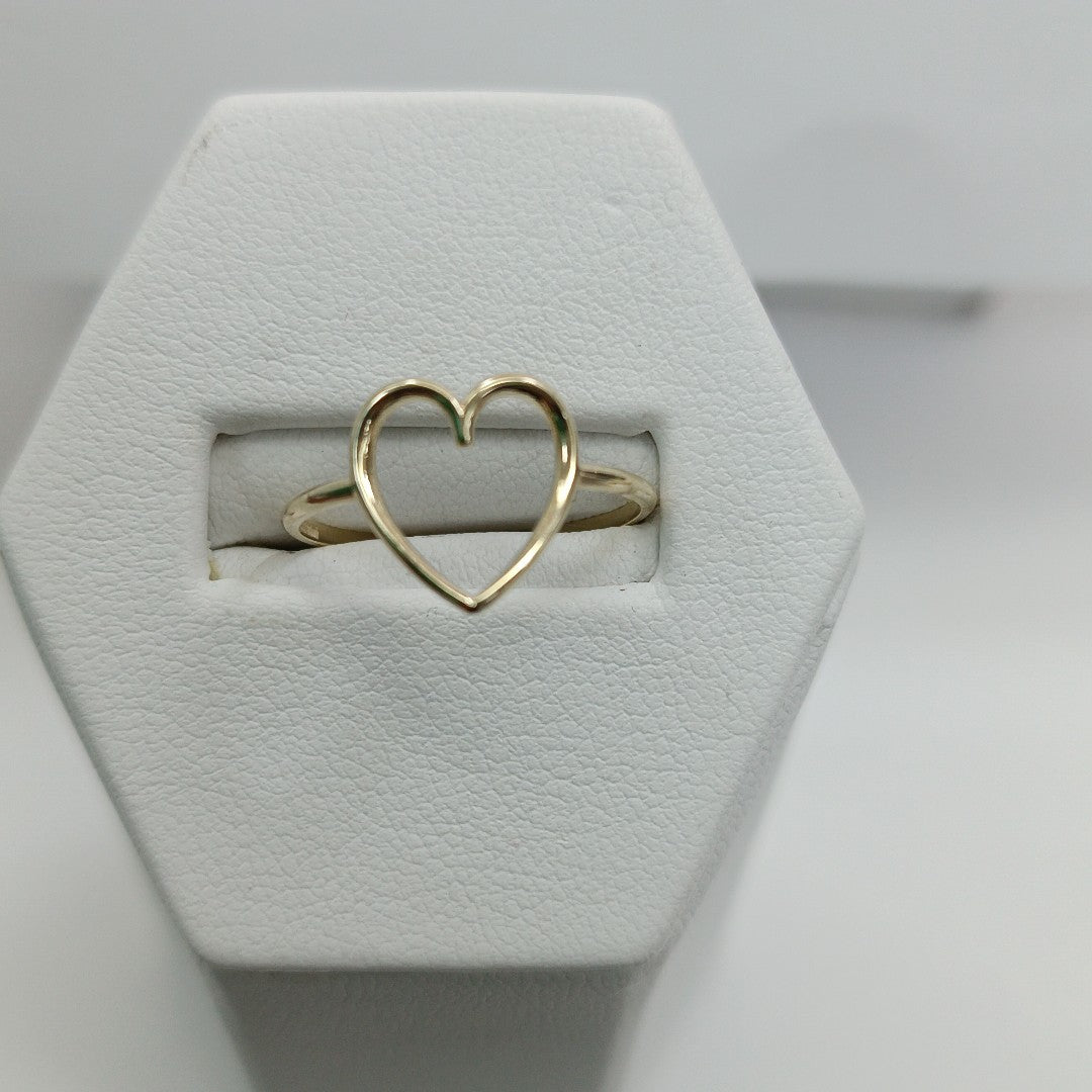 ANILLOS ANILLITO FIG CORAZON 10K TALLA 7 0.8 GR (NUEVO)