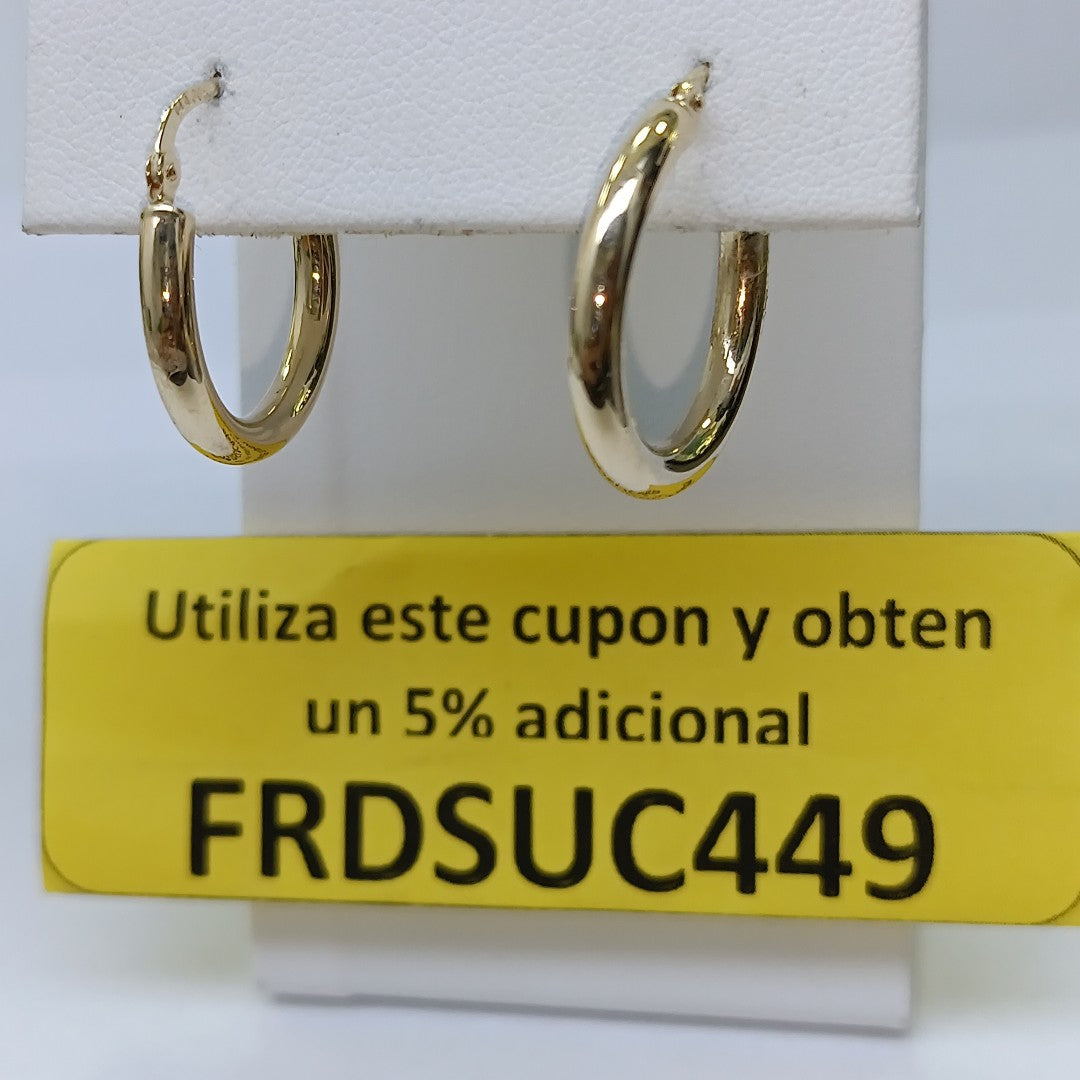 ARRACADAS ORO 14K 1.5 (NUEVO)