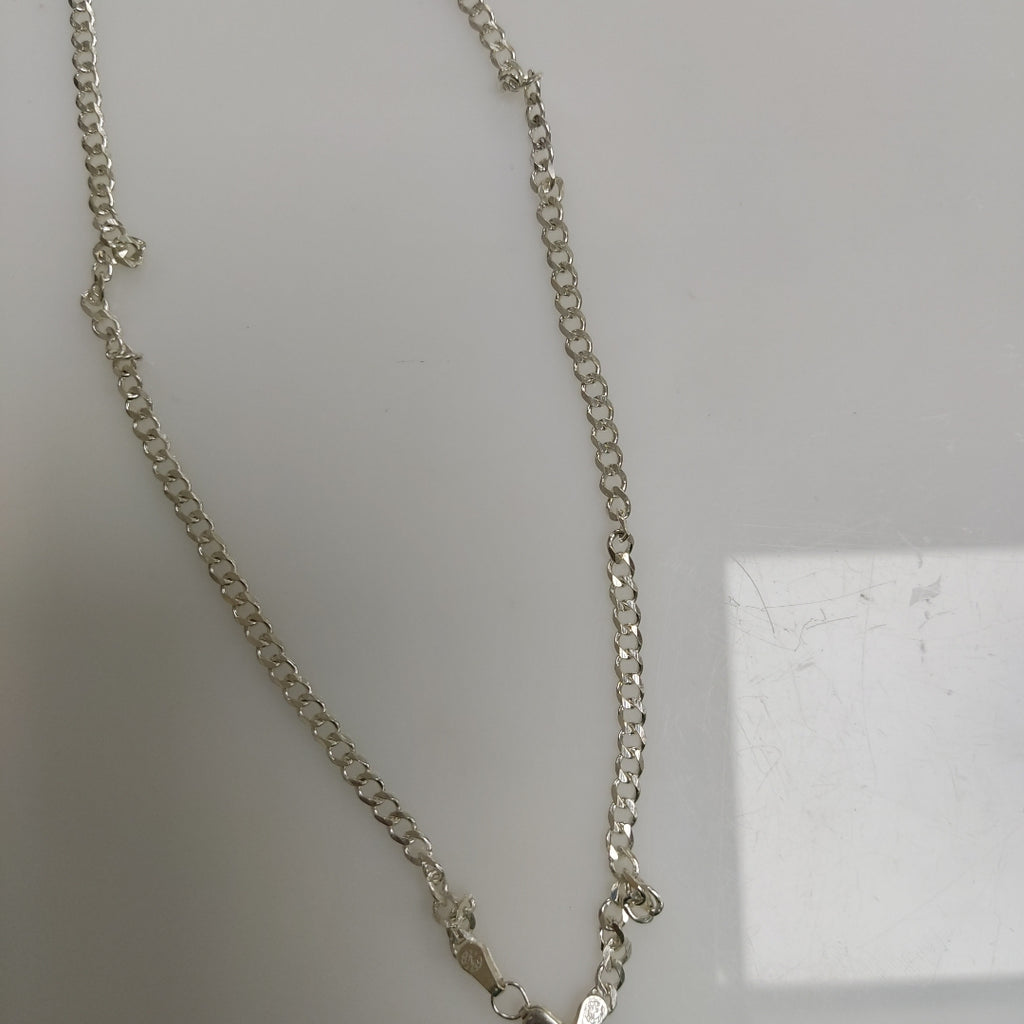 CADENA TEJIDO BARBADO PLATA .925 60 CM 12.7 GR (NUEVO)