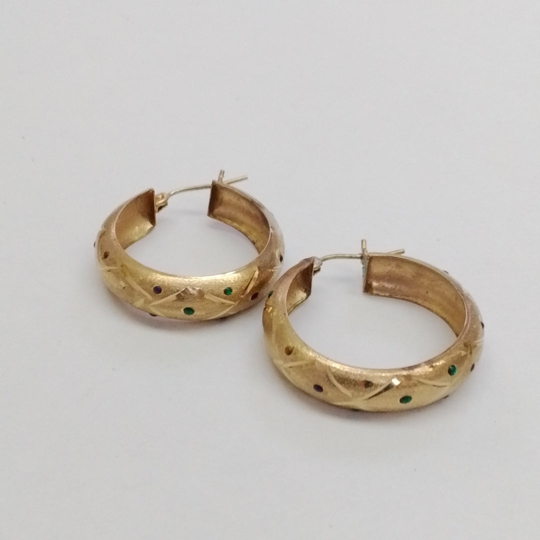 ARRACADAS PAR ORO 10 K 3.4 GRMS (SEMINUEVO)