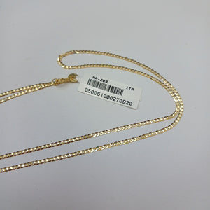 CADENAS BARBADA AMARILLA ORO 14K 2.2 (NUEVO)