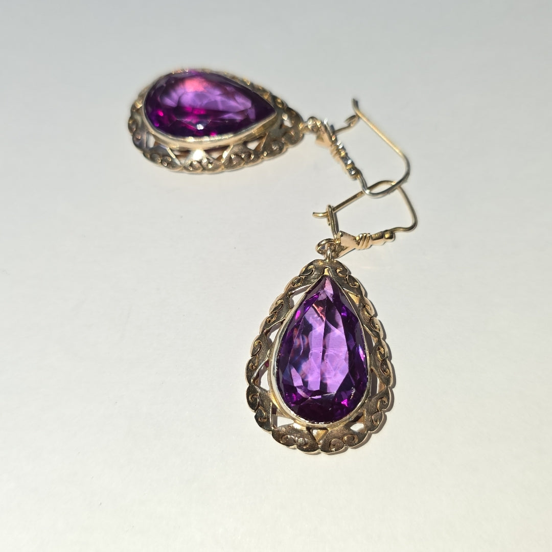ARETES PAR ORO 8 K 13,90 GRMS (SEMINUEVO)