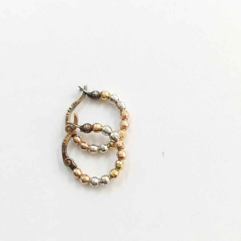 ARRACADAS PAR ORO 14 K 1,40 GRMS (SEMINUEVO)