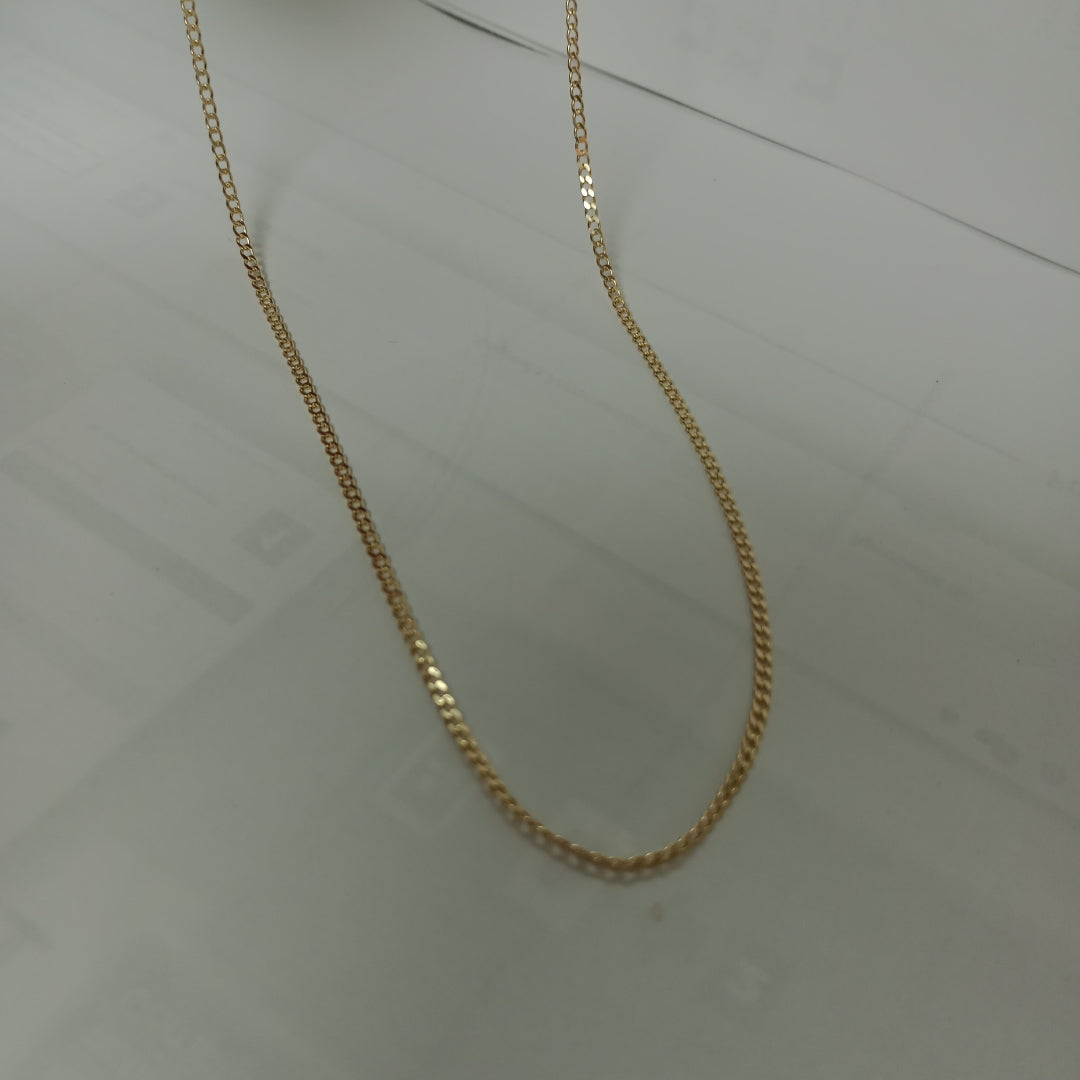 CADENAS BARBADA AMARILLA ORO 14K 1.8 (NUEVO)