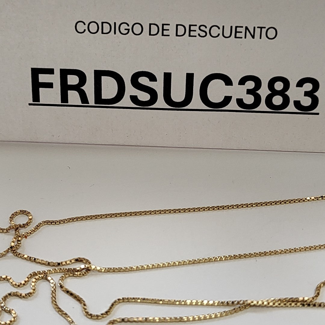 CADENA VENECIANO 14K 60 CM 2.7 GR (NUEVO)