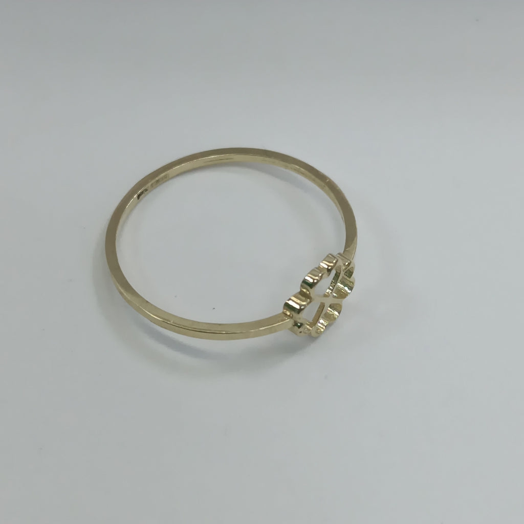 ANILLOS ANILLITO FIG TREBOL 10K TALLA 9 0.8 GR (NUEVO)