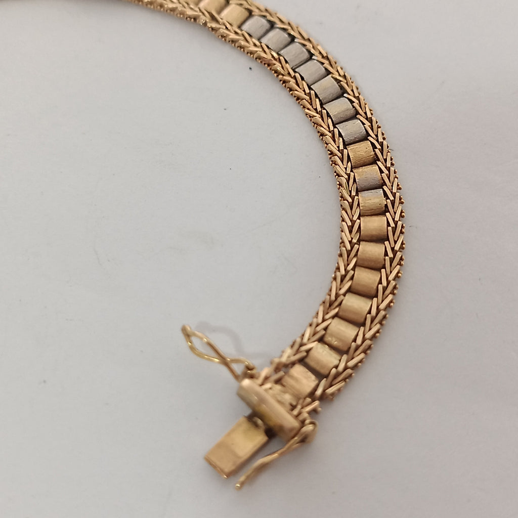 PULSERA ORO, ORO BLANCO 18 K 19.7 GRMS (SEMINUEVO)